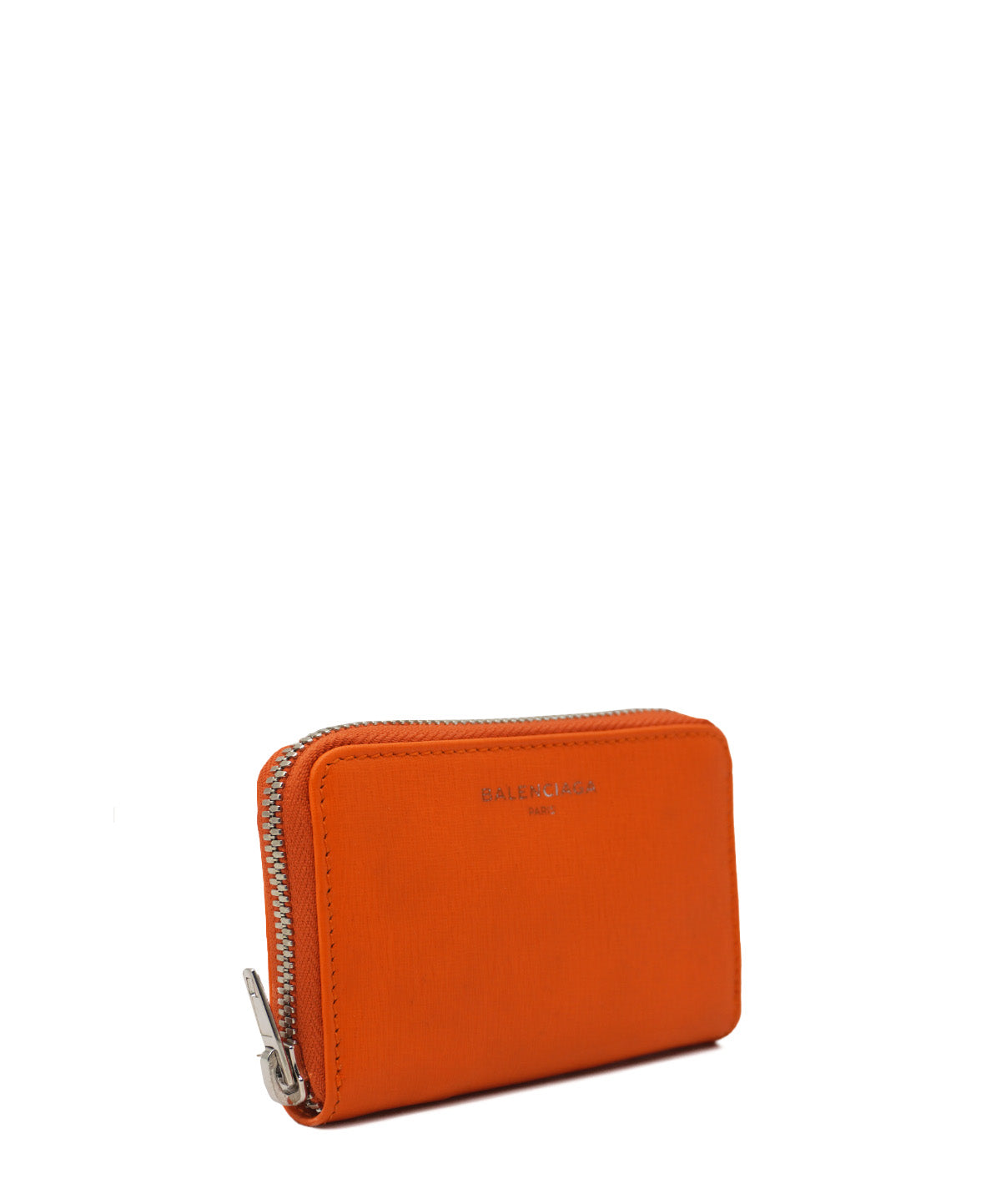 Leather Continental Wallet Orange