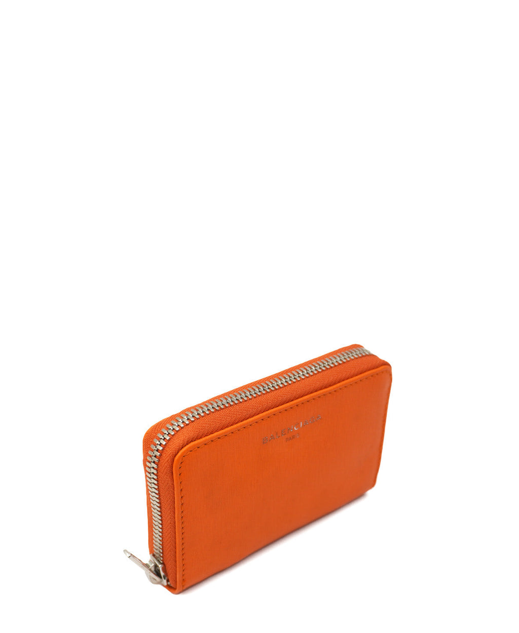 Leather Continental Wallet Orange
