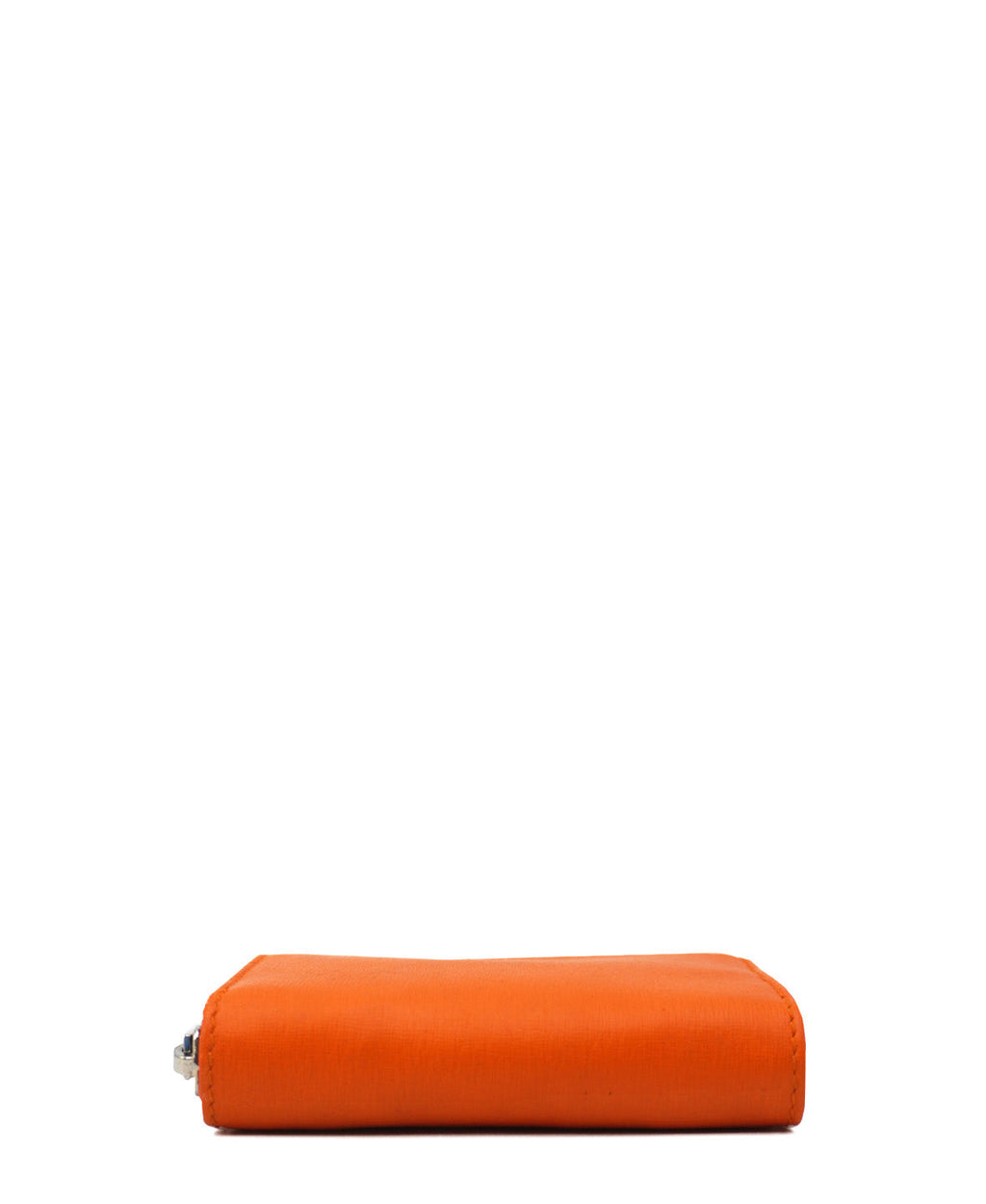 Leather Continental Wallet Orange