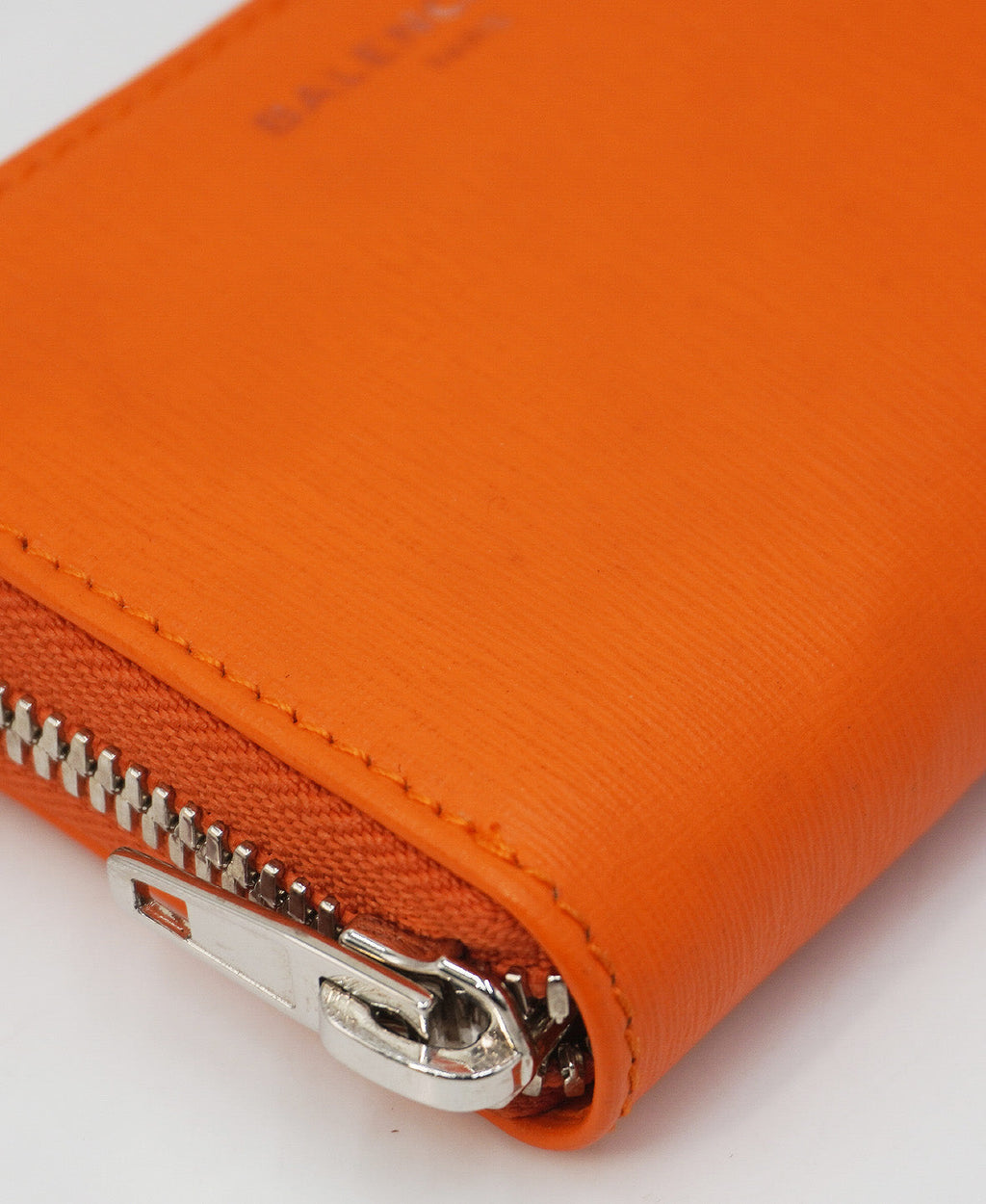 Leather Continental Wallet Orange