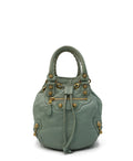 Pompon City Bucket Bag Mint