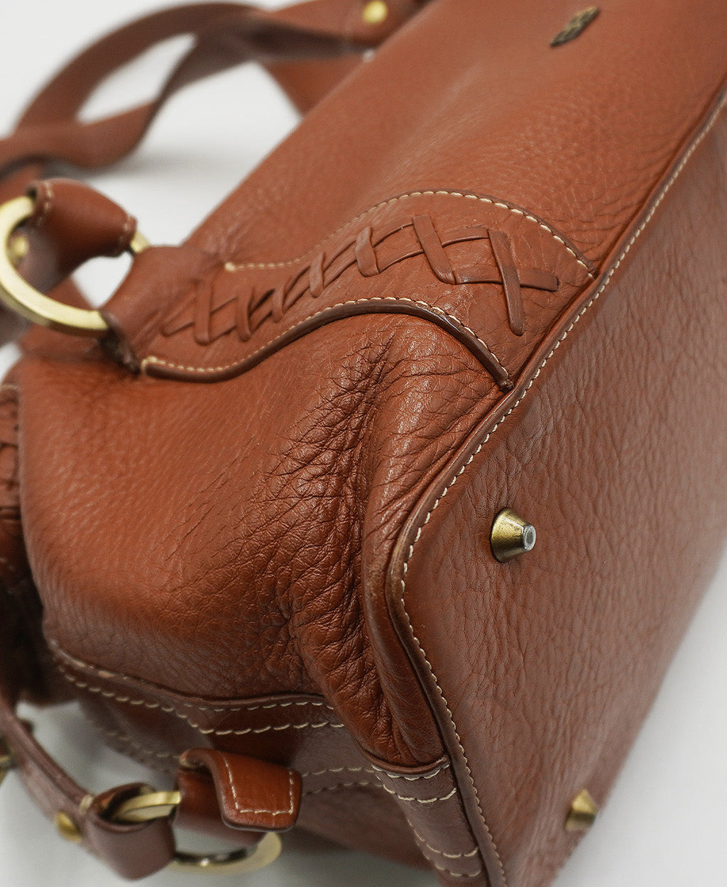 Vintage Satchel BB Shoulder Bag Brown