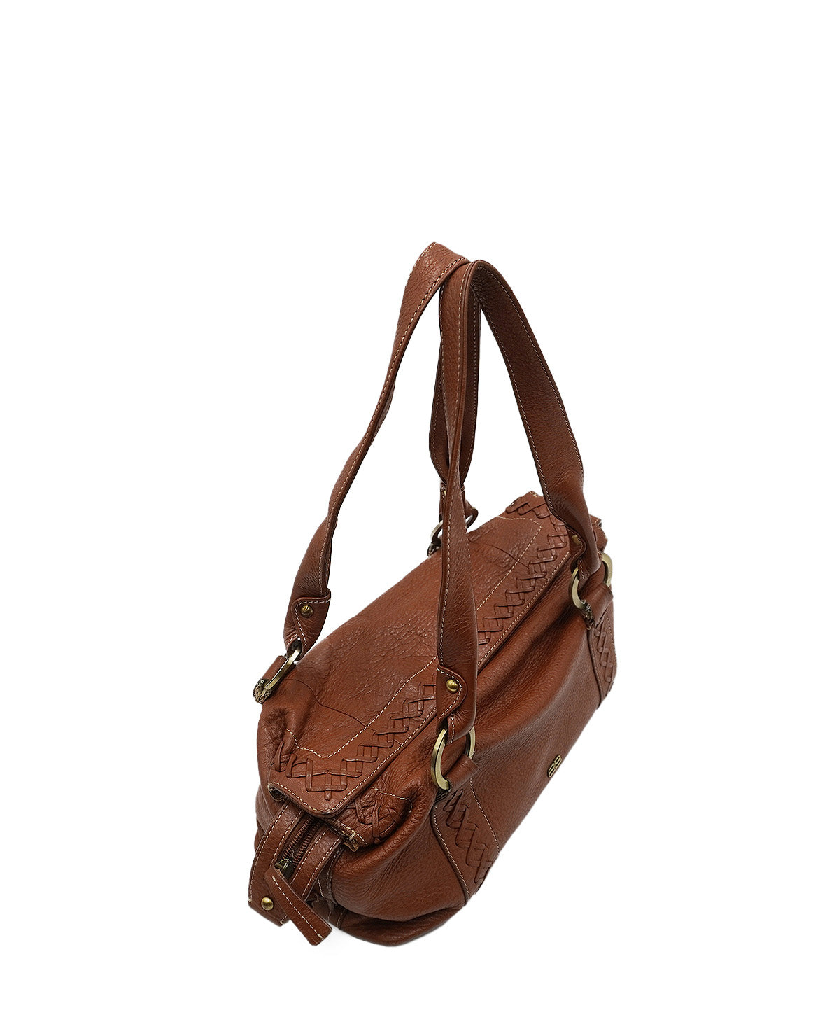 Vintage Satchel BB Shoulder Bag Brown