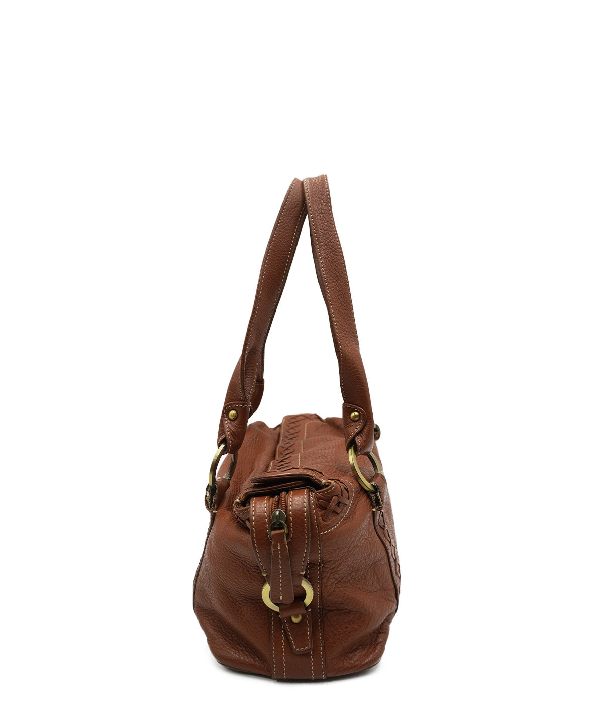 Vintage Satchel BB Shoulder Bag Brown
