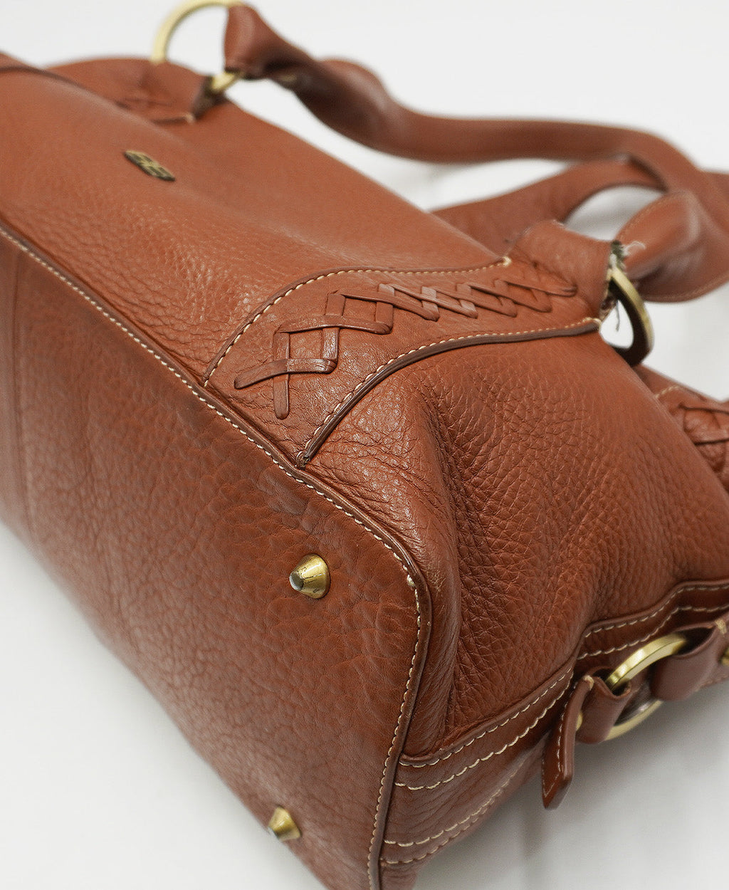 Vintage Satchel BB Shoulder Bag Brown
