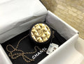 CHLRound Sling Bag Gold Toned For Women 4.7in/12cm