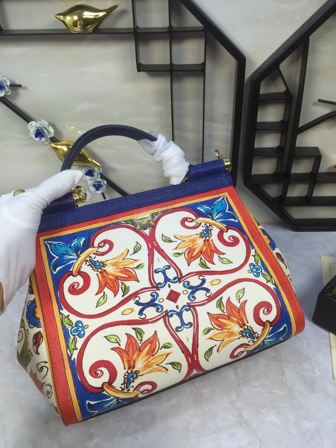 GLAMI 90s Sicily Bag With Logo Print Multicolor For Women 10.2in/26cm GLAMI