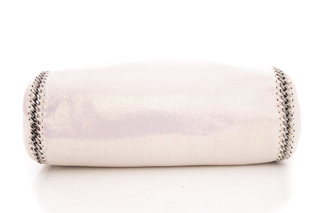 Stella McCartney White Iridescent Shaggy Deer Falabella Tote