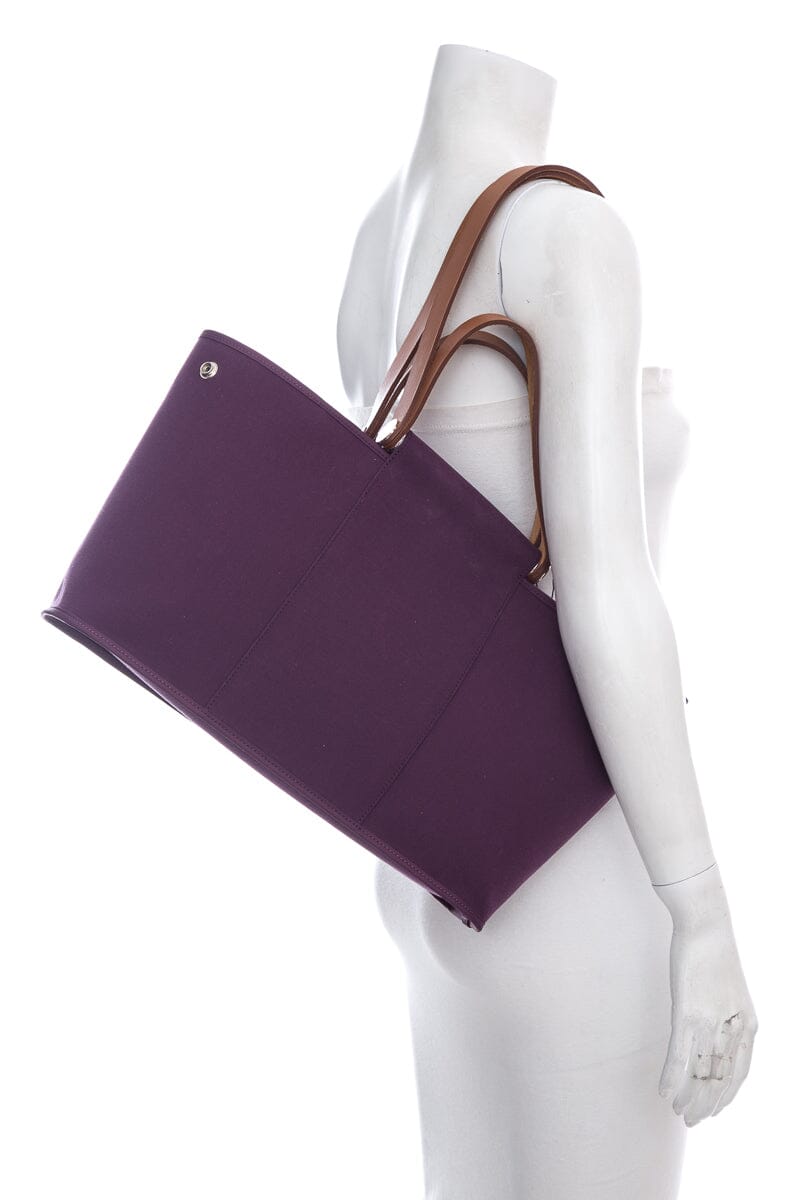 HermÃƒÆ’Ã‚Â¨s Purple Toile Officier Cabag Elan Handbag