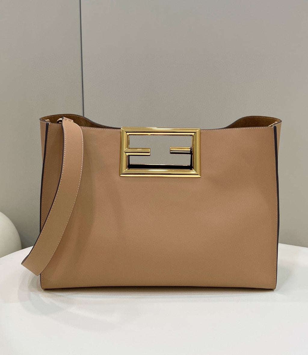 FI Way MeGLAMIum Beige Bag For Woman 29.5cm/11.5in