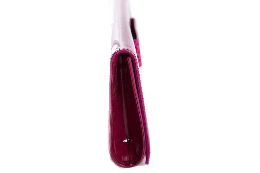 Jil Sander Magenta Patent Leather Clutch