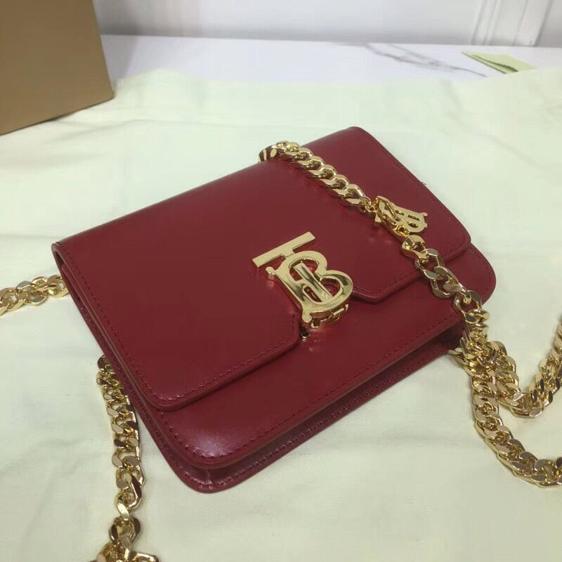 GLAMI Tb Chain Belt Bag Red For Women, Bags 6.6in/17cm