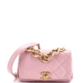 CHANEL Color Match Flap Bag Quilted Lambskin Mini