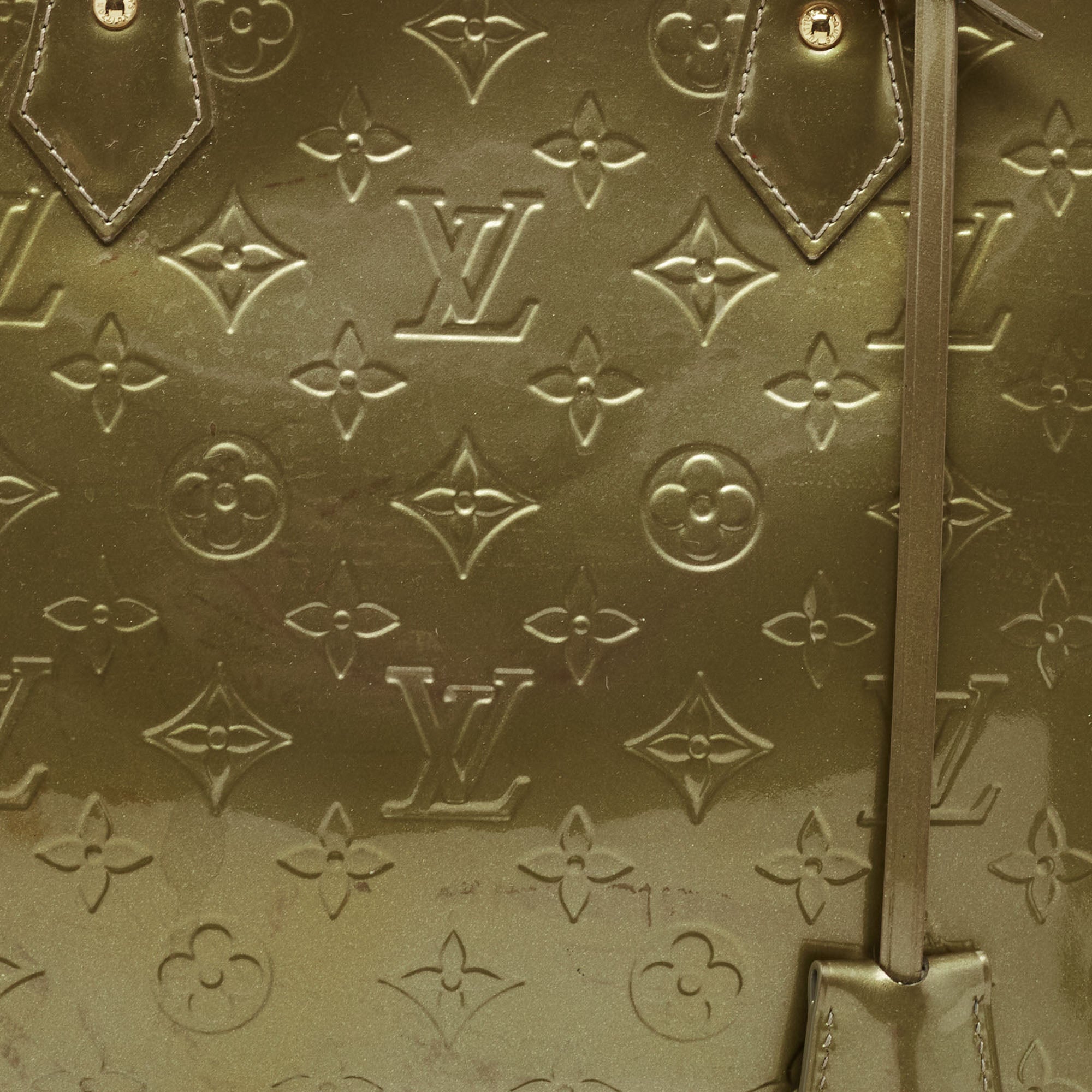 Louis Vuitton Vert Olive Monogram Vernis Leather Alma Gm Bag