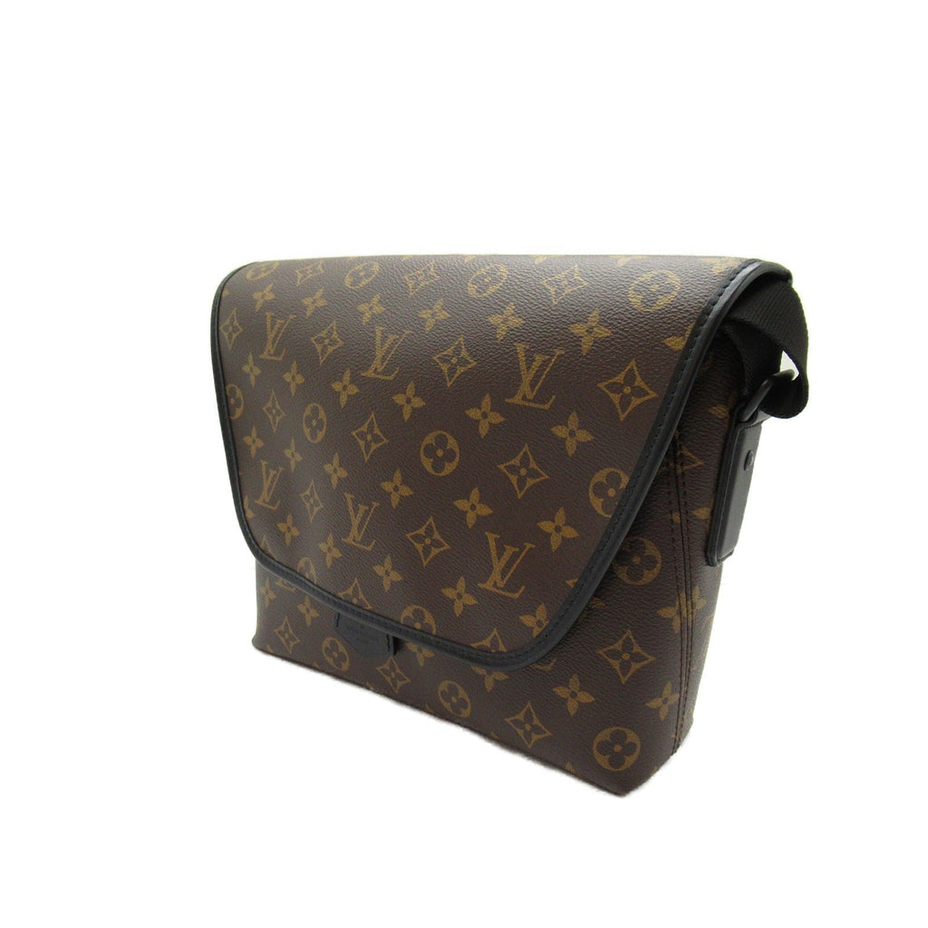 Louis Vuitton Louis Vuitton Magnetic Messenger Shoulder Bag PVC Coated Canvas Monogram Makassar Men Brown M45557
