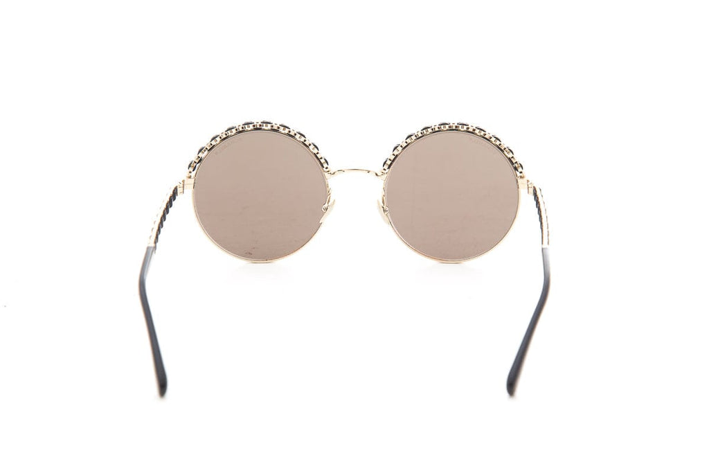 Chanel Antique Gold Round Sunglasses