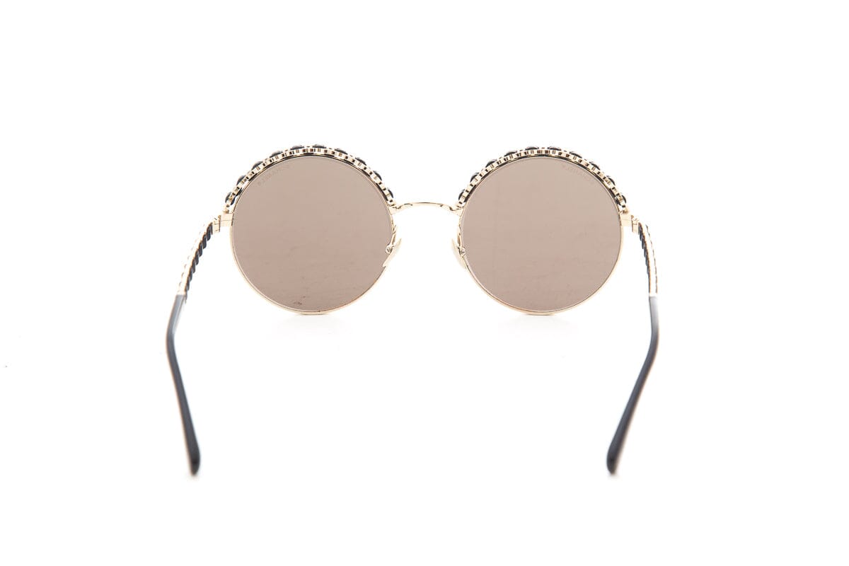 Chanel Antique Gold Round Sunglasses