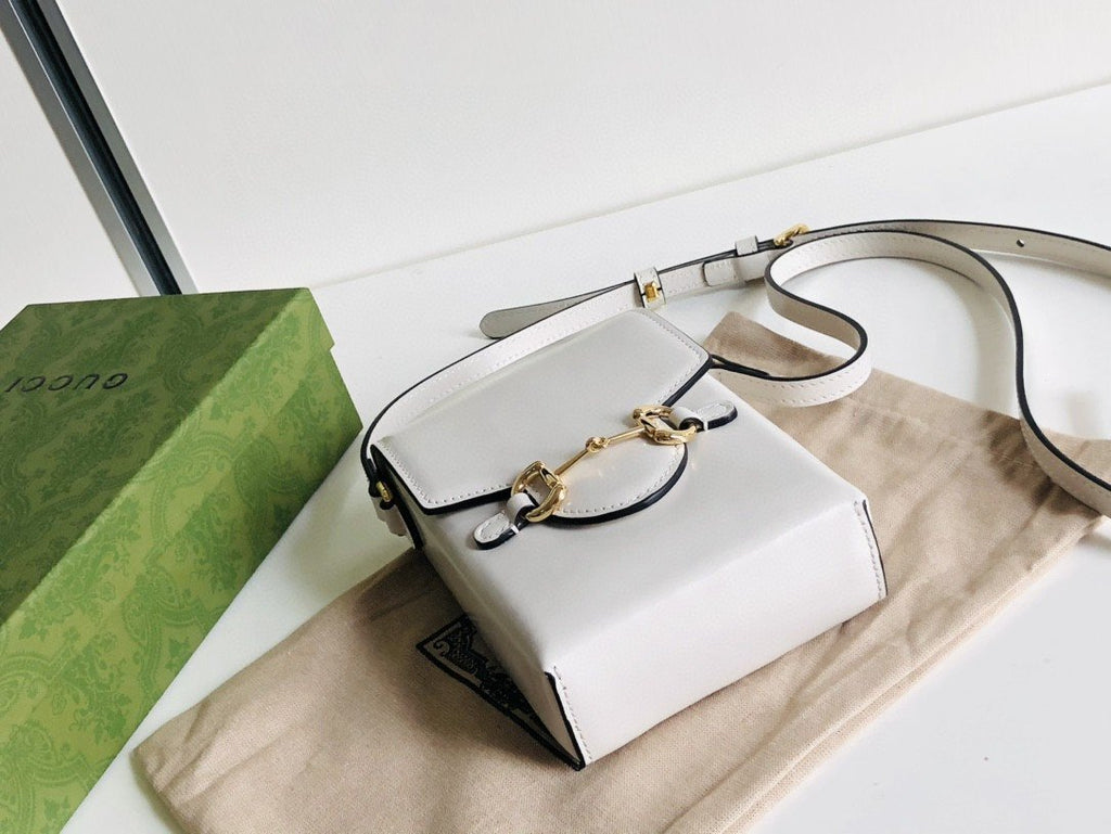 gg Horsebit 1955 Mini Bag For Women White 6.7in/17cm ‎625615