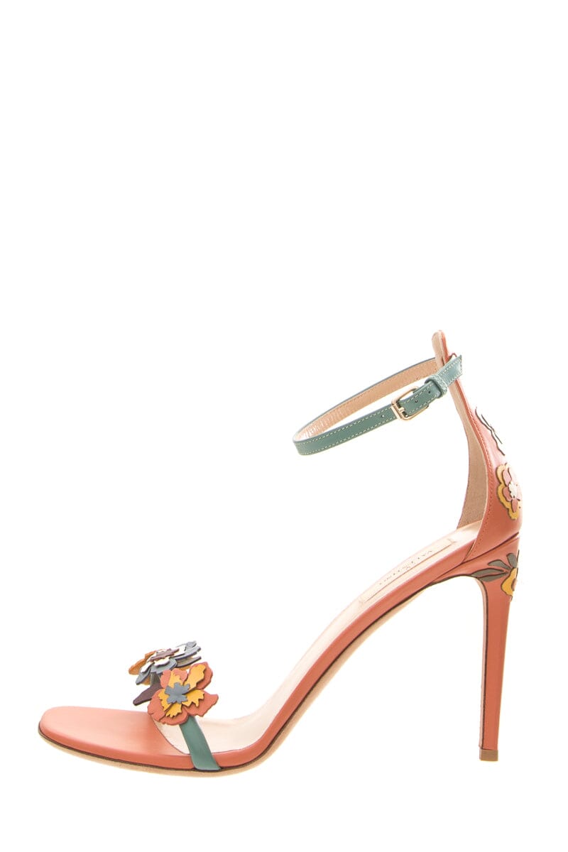 Valentino Multicolor Pink Sandal Heels SZ 39.5