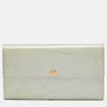Louis Vuitton Silver Monogram Vernis Sarah Wallet