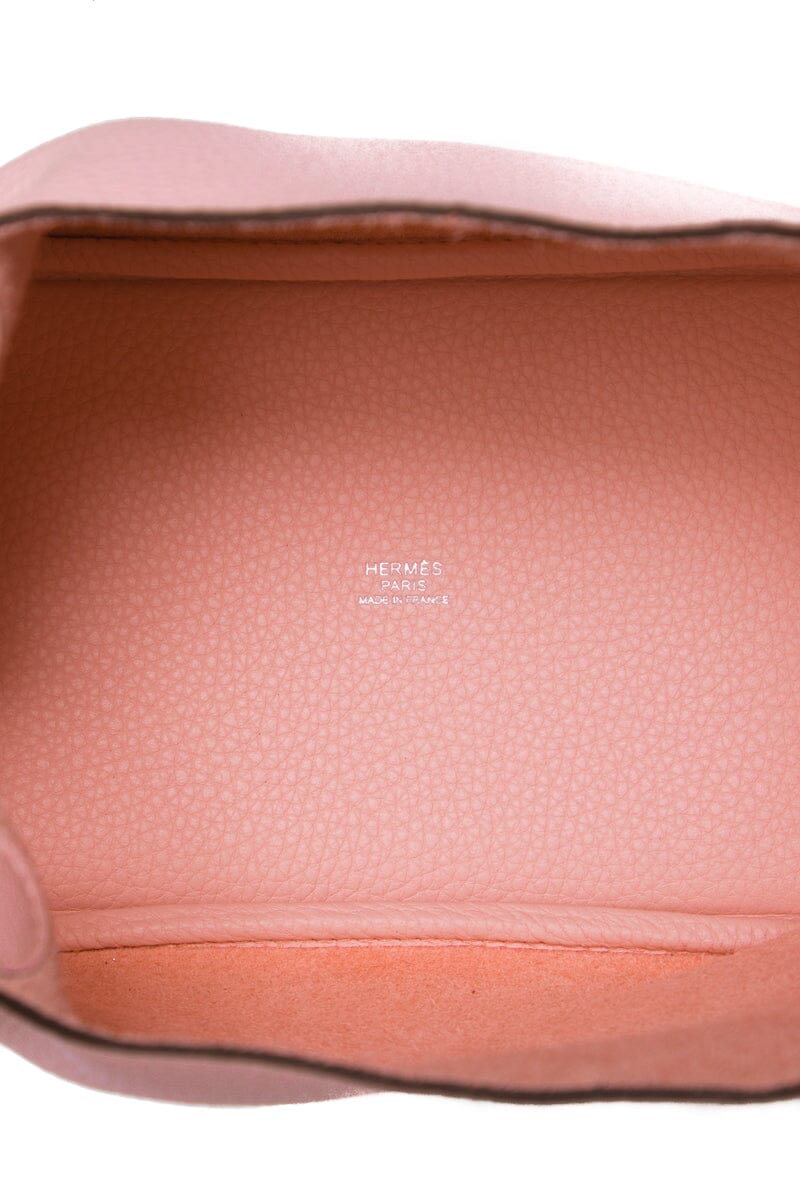 HermÃƒÆ’Ã‚Â¨s Pink Sakura Clemence Picotin Lock 18 PHW  Tote