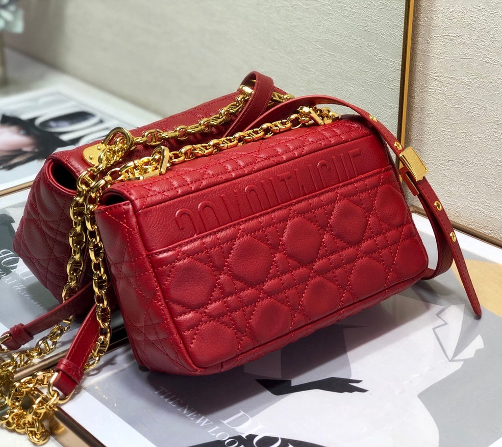 GLAMI Small Caro Bag Red For Women, WomenÃ¢â‚¬â„¢s Handbags, Shoulder Bags, Crossbody Bags 20cm/8in CD
