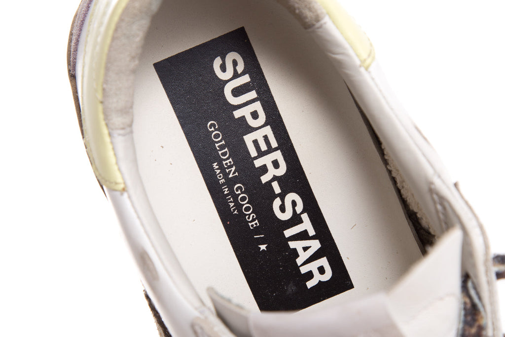 Golden Goose White & Yellow Sneakers SZ 39