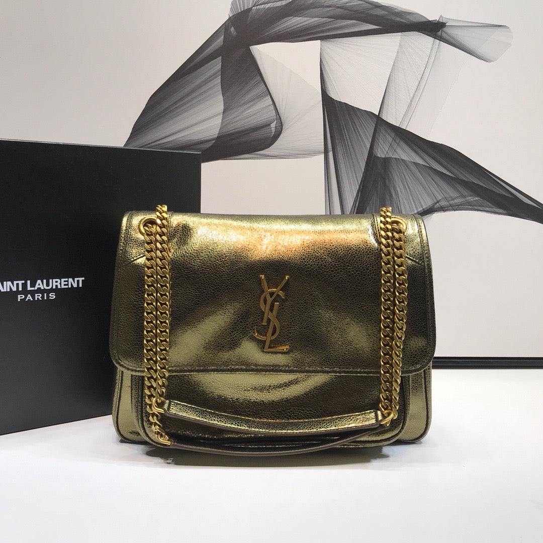 GLAMI Niki MeGLAMIum Chain Bag Yellow Copper For Women 11in/28cm YSL