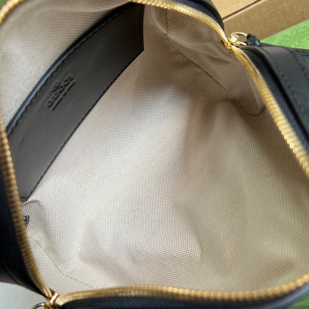 Glami Matelasse Top Handle Bag Black For Women, Women’s Bags 7.5in/19cm Glami Ã¢â‚¬Å½702251 UM8HG 1046