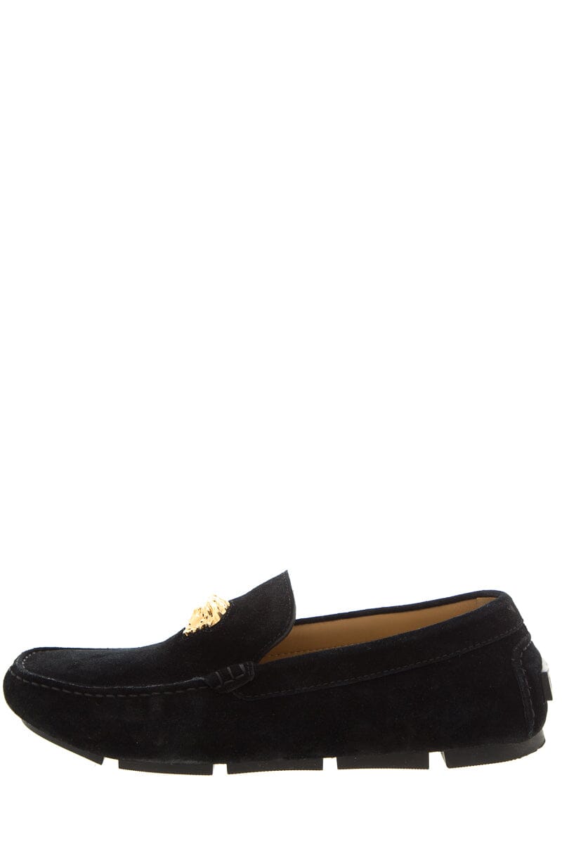 Versace "La Medusa" Black Moccasins SZ 10