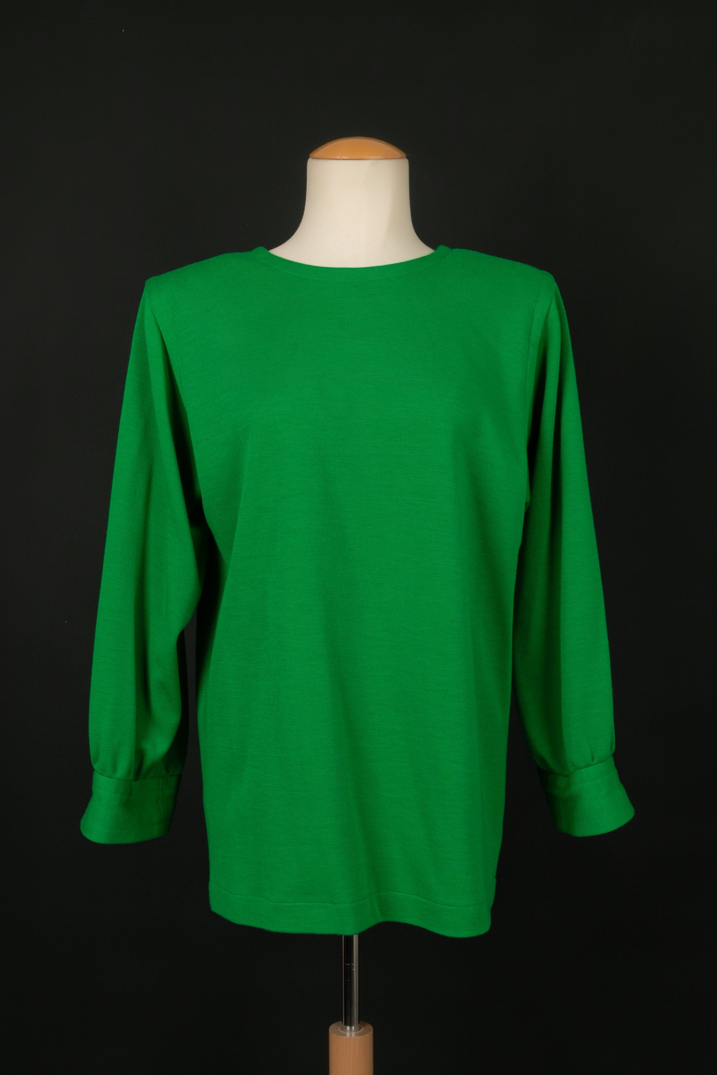 Haut vert Yves Saint Laurent Hiver 1987