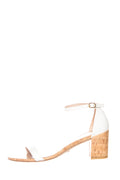 Stuart Weitzman Cork and White Sandals SZ 9.5