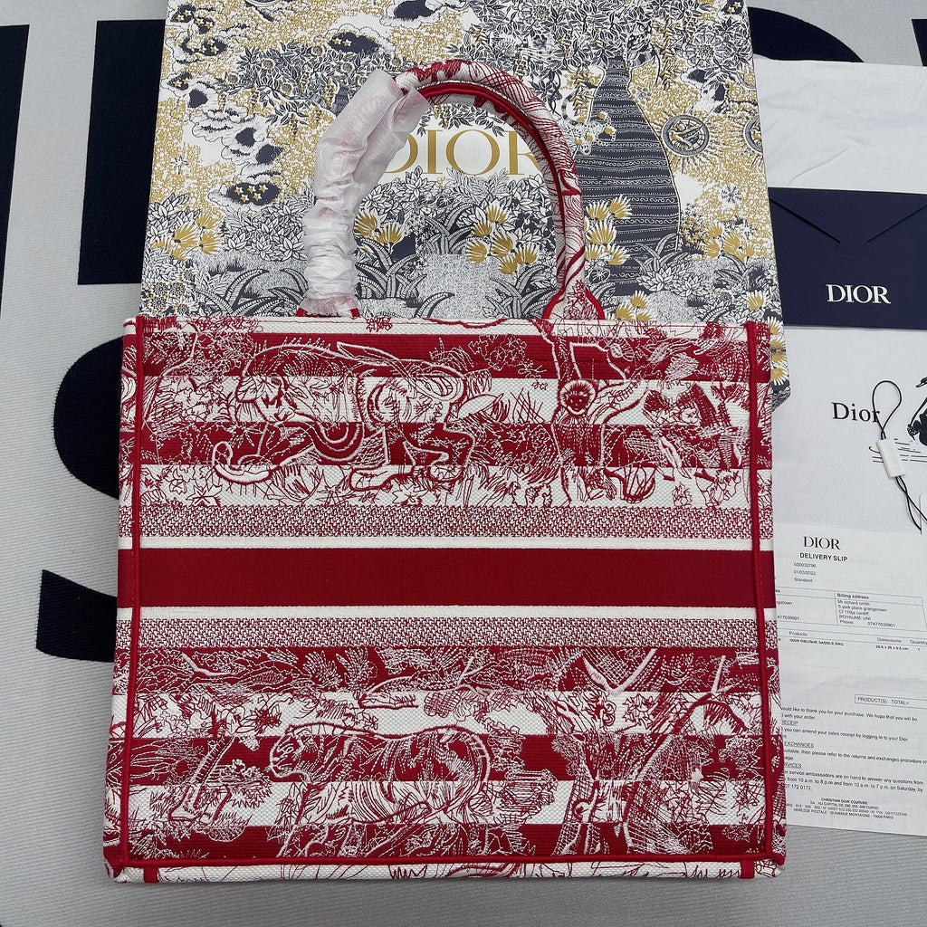 GLAMI Large Book Tote Red, For Women, WomenÃ¢â‚¬â„¢s Handbags 16.5in/42cm CD