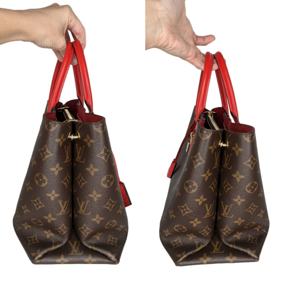 Louis Vuitton Monogram Flower Zipped Tote Coquelicot