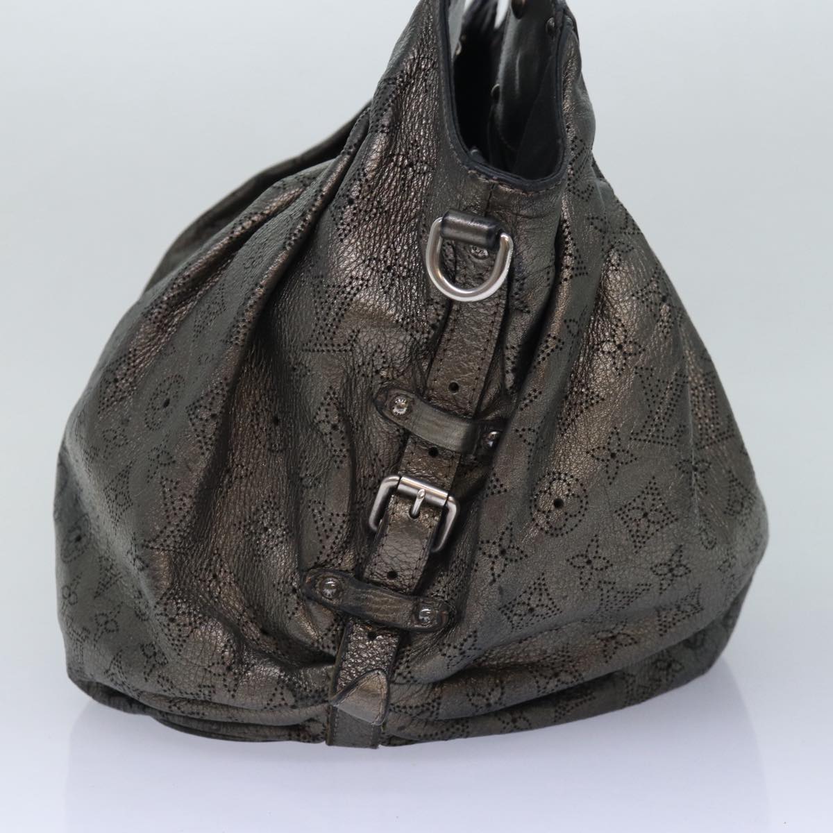 Louis Vuitton Monogram Punching Mahina Xl Tote Bag Bronze