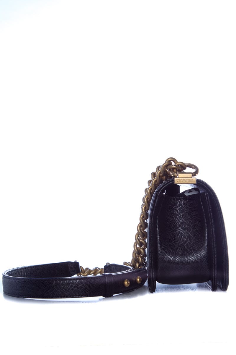 Chanel Black Small Boy Bag GHW Handbag
