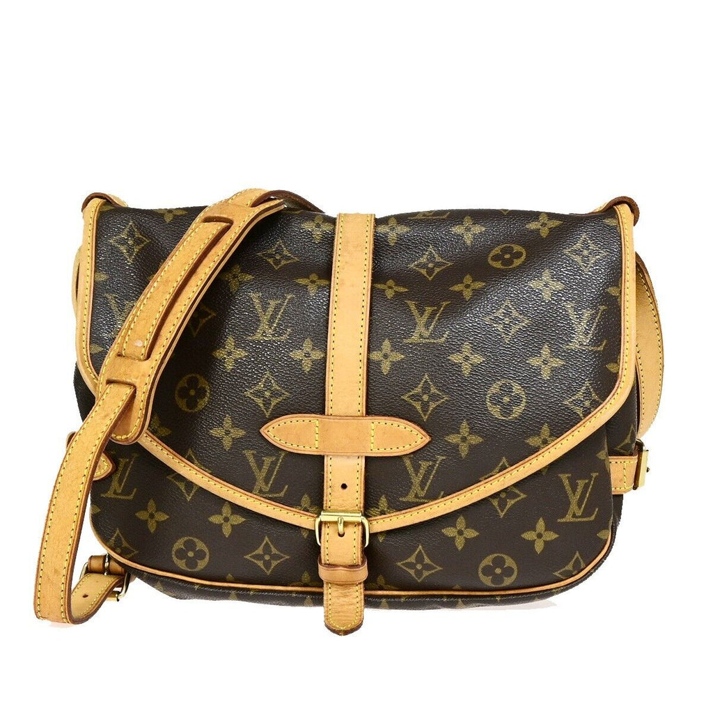 Louis Vuitton Saumur 30  Canvas Shoulder Bag