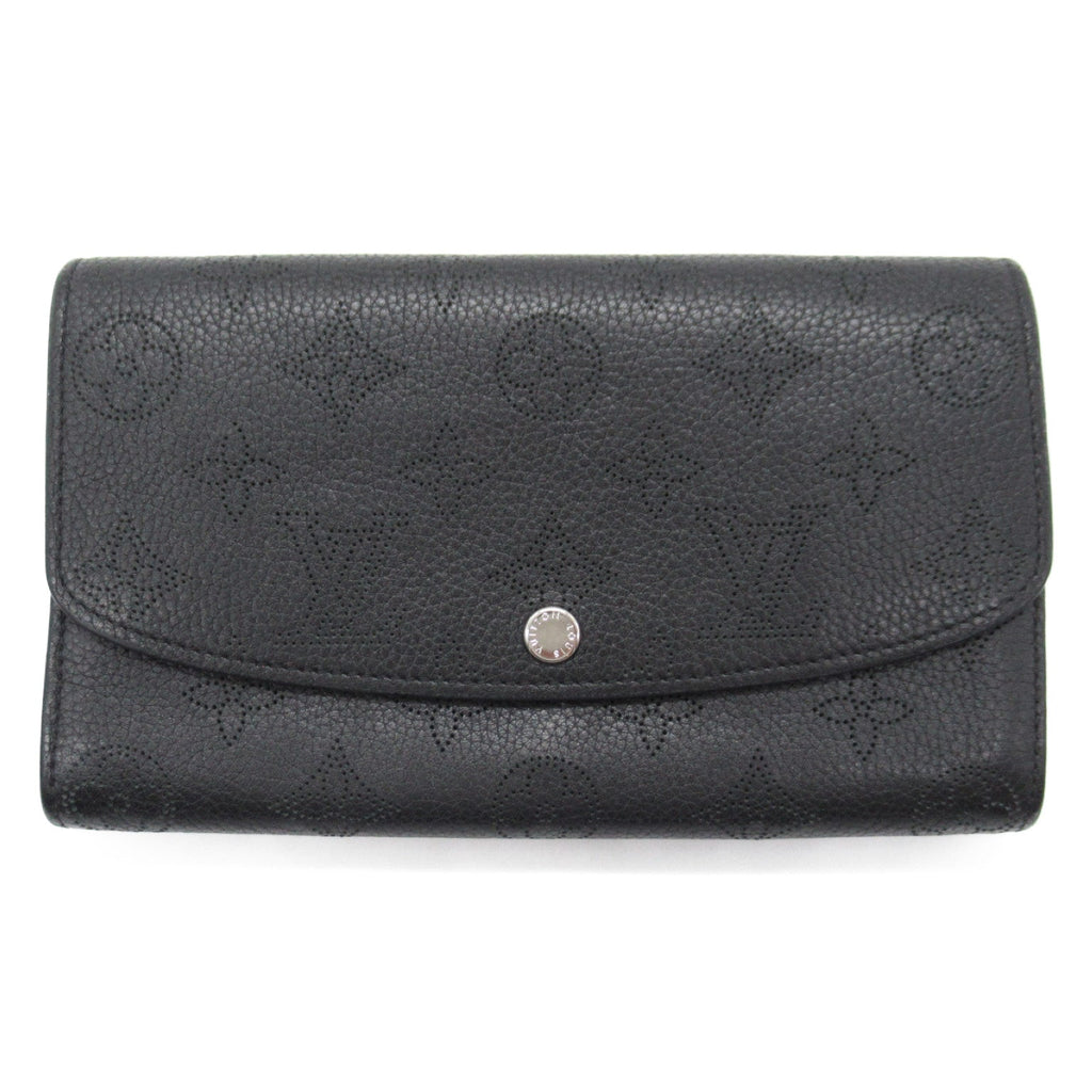 Louis Vuitton Louis Vuitton Portefolio Iris Round Long Wallet Leather Machina  Black M60143