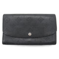 Louis Vuitton Louis Vuitton Portefolio Iris Round Long Wallet Leather Machina  Black M60143