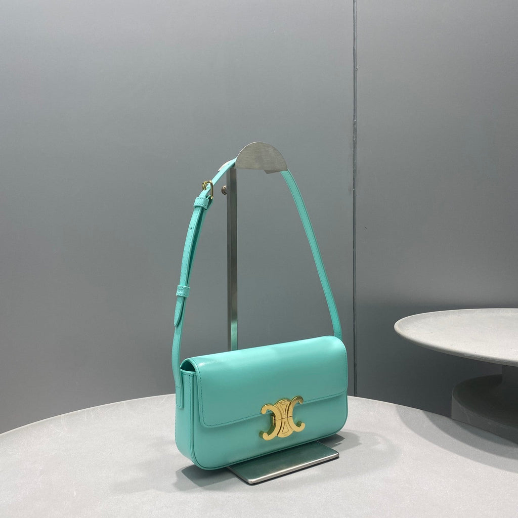 GLAMI Triomphe Shoulder Bag Mint Green For Women 8in/20cm
