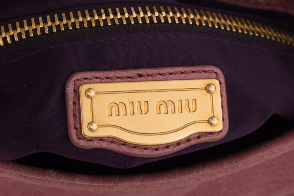 Miu Miu Coffer Matelasse Nappa Leather Shoulder Bag