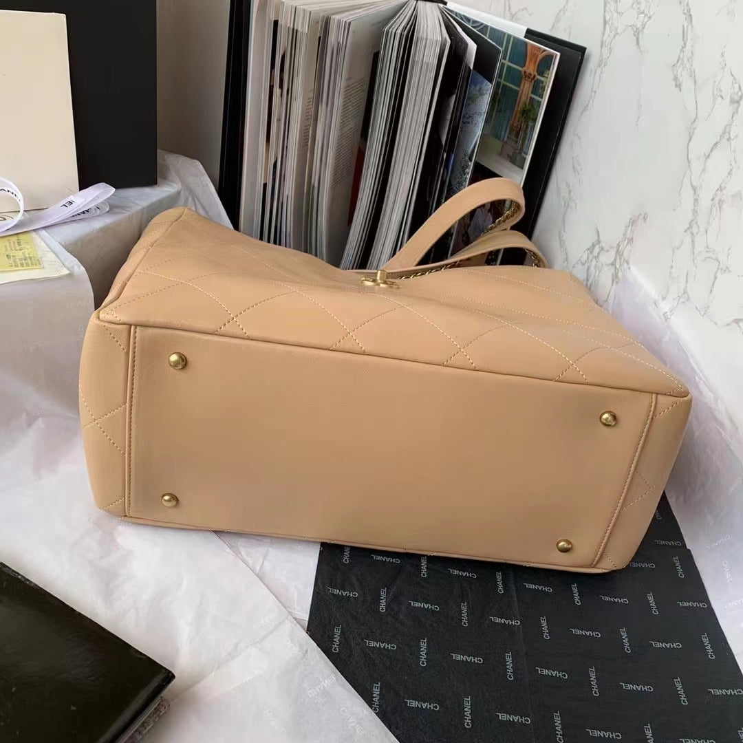 CHLShopping Bag Beige For Women, Women’s Bags 14.4in/37cm