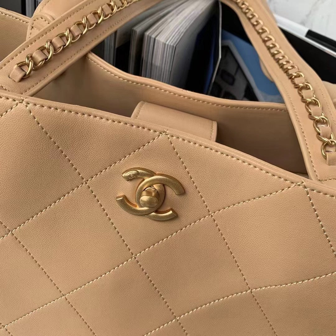 CHLShopping Bag Beige For Women, Women’s Bags 14.4in/37cm