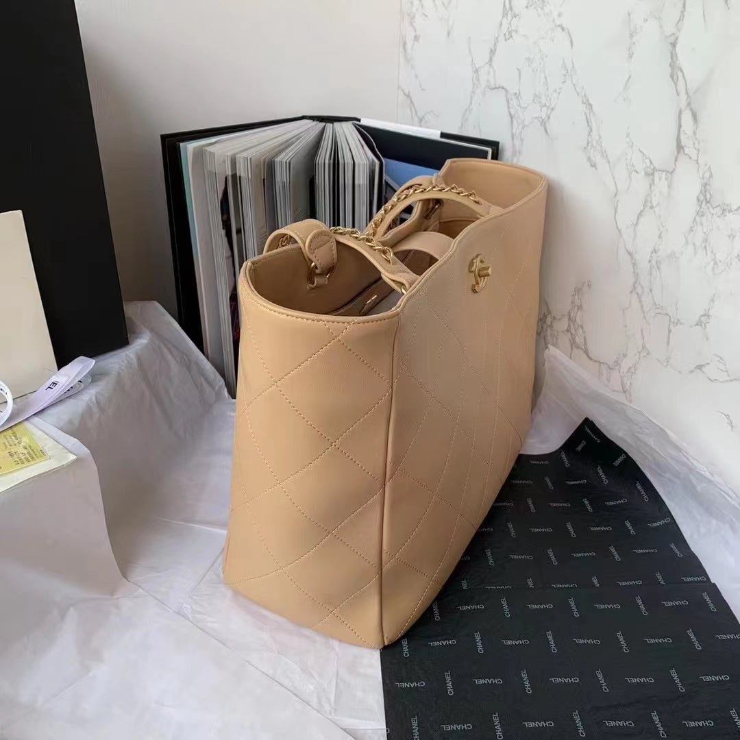 CHLShopping Bag Beige For Women, Women’s Bags 14.4in/37cm