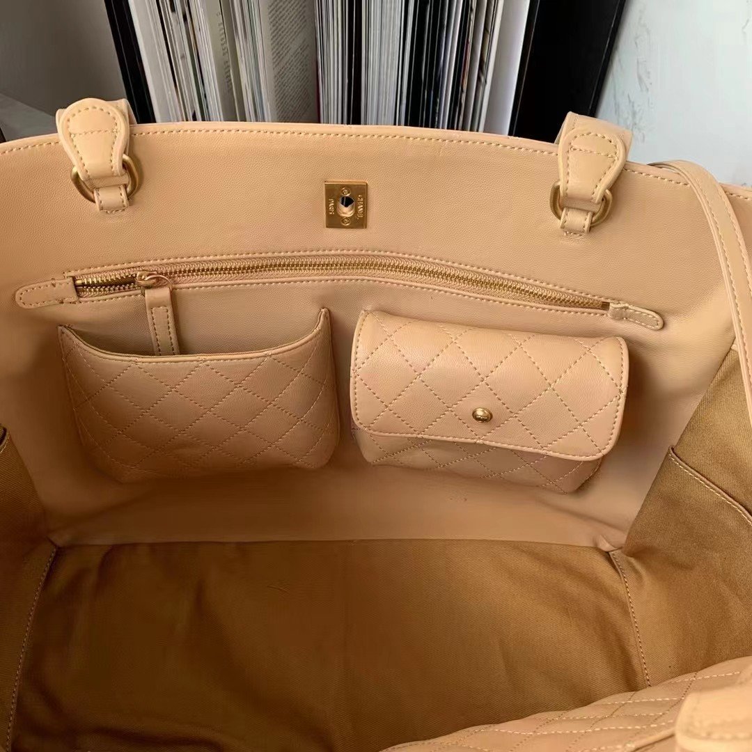 CHLShopping Bag Beige For Women, Women’s Bags 14.4in/37cm