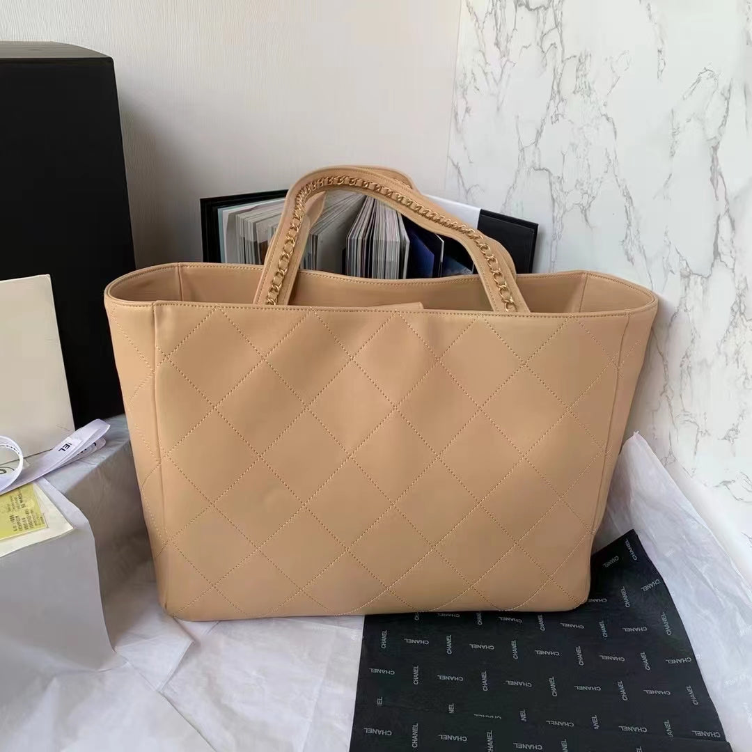 CHLShopping Bag Beige For Women, Women’s Bags 14.4in/37cm