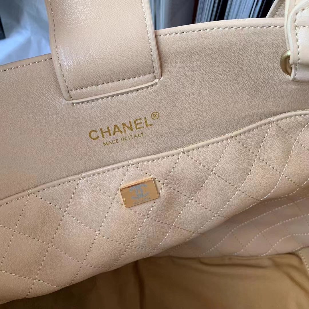 CHLShopping Bag Beige For Women, Women’s Bags 14.4in/37cm