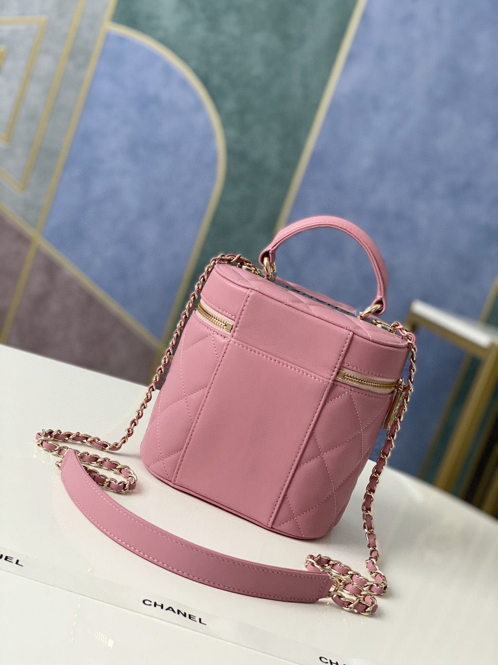 CHLVanity Case Gold Hardware PiNike For Women, Women’s Handbags, Shoulder Bags 9.4in/24cm