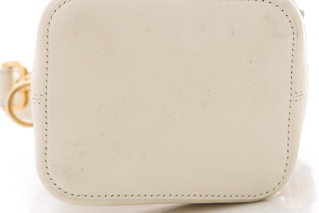 Fendi Mon Tresor White Mesh Bucket Bag
