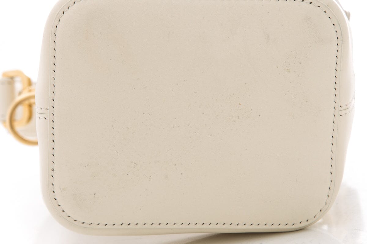 Fendi Mon Tresor White Mesh Bucket Bag